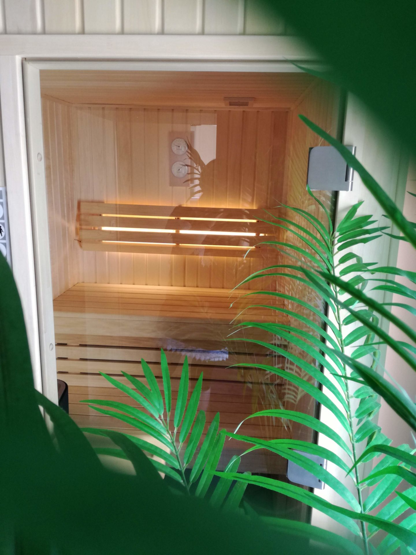 Sauna vue de l'extérieur